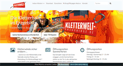 Desktop Screenshot of kletterwelt-erzgebirge.de